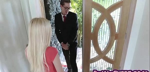  Shorty grill Alex Grey is smashed by neighbors stiff member